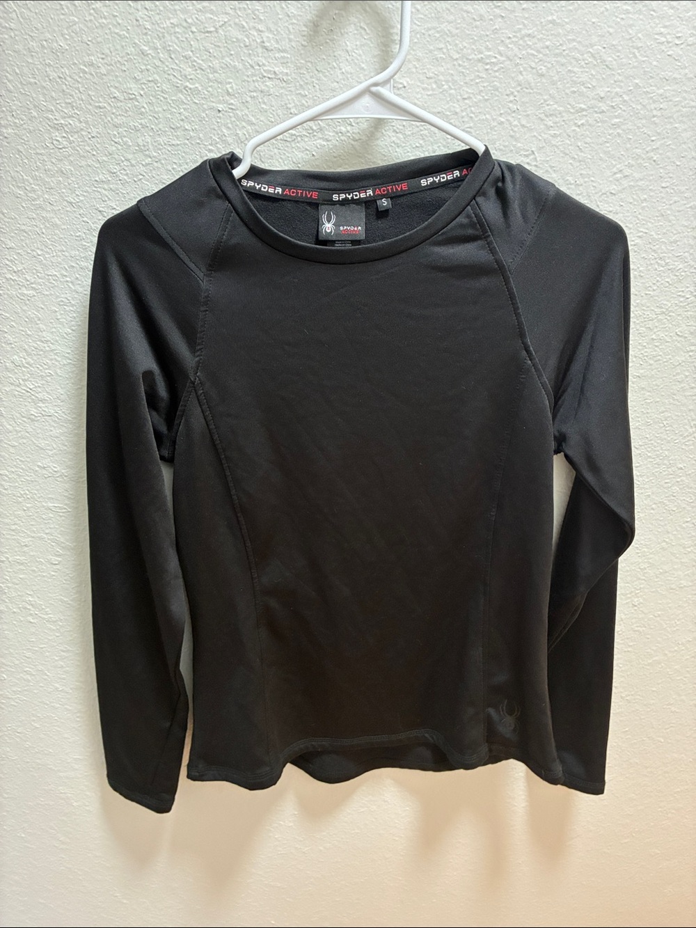 Spyder Women's Black Long Sleeve Athletic Top